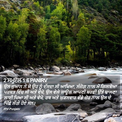 2 ਸਮੂਏਲ 1:6 PANIRV Bible Verse Image