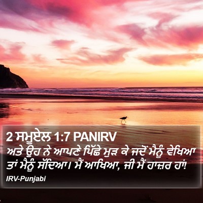 2 ਸਮੂਏਲ 1:7 PANIRV Bible Verse Image