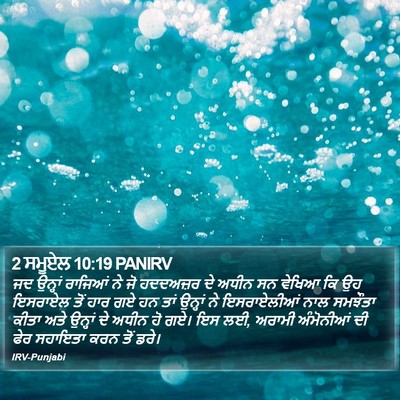 2 ਸਮੂਏਲ 10:19 PANIRV Bible Verse Image
