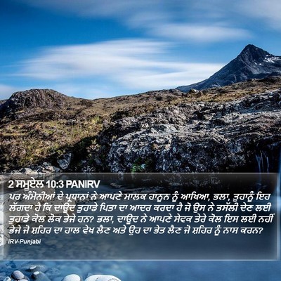 2 ਸਮੂਏਲ 10:3 PANIRV Bible Verse Image