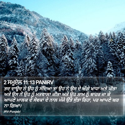 2 ਸਮੂਏਲ 11:13 PANIRV Bible Verse Image