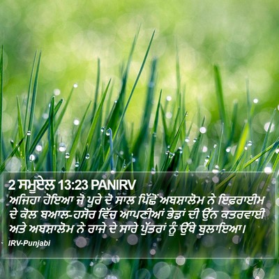 2 ਸਮੂਏਲ 13:23 PANIRV Bible Verse Image