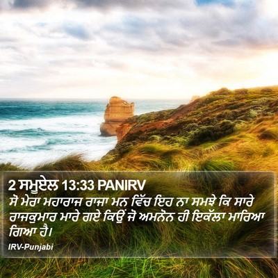 2 ਸਮੂਏਲ 13:33 PANIRV Bible Verse Image