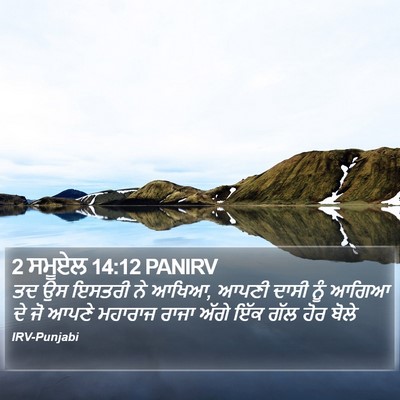 2 ਸਮੂਏਲ 14:12 PANIRV Bible Verse Image