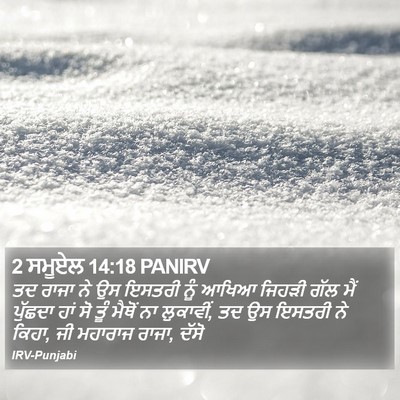 2 ਸਮੂਏਲ 14:18 PANIRV Bible Verse Image
