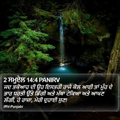 2 ਸਮੂਏਲ 14:4 PANIRV Bible Verse Image
