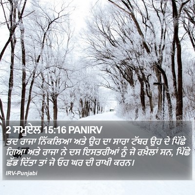 2 ਸਮੂਏਲ 15:16 PANIRV Bible Verse Image