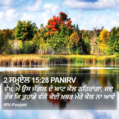 2 ਸਮੂਏਲ 15:28 PANIRV Bible Verse Image