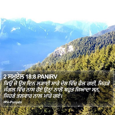 2 ਸਮੂਏਲ 18:8 PANIRV Bible Verse Image