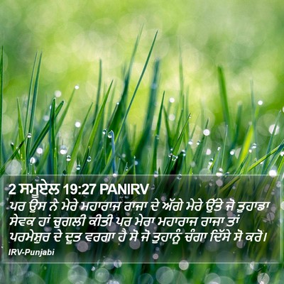 2 ਸਮੂਏਲ 19:27 PANIRV Bible Verse Image