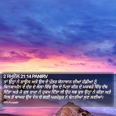 2 ਸਮੂਏਲ 21:14 PANIRV Bible Verse Image