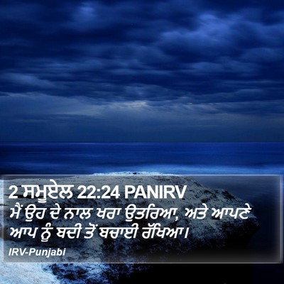 2 ਸਮੂਏਲ 22:24 PANIRV Bible Verse Image
