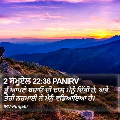 2 ਸਮੂਏਲ 22:36 PANIRV Bible Verse Image