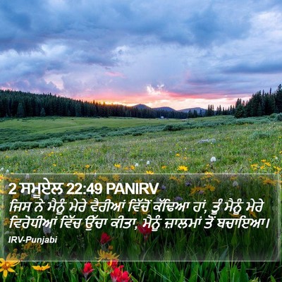 2 ਸਮੂਏਲ 22:49 PANIRV Bible Verse Image