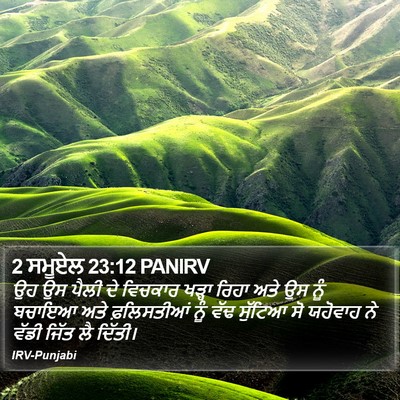 2 ਸਮੂਏਲ 23:12 PANIRV Bible Verse Image
