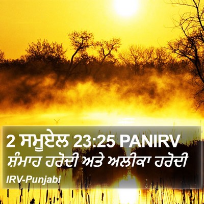 2 ਸਮੂਏਲ 23:25 PANIRV Bible Verse Image