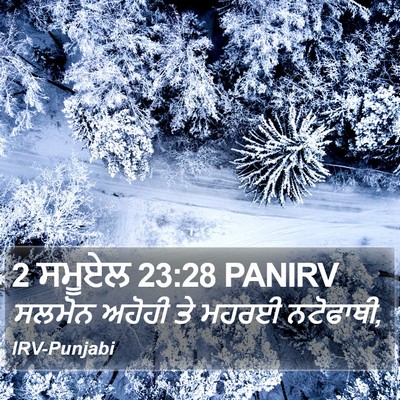 2 ਸਮੂਏਲ 23:28 PANIRV Bible Verse Image
