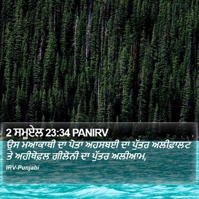 2 ਸਮੂਏਲ 23:34 PANIRV Bible Verse Image