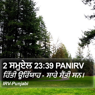 2 ਸਮੂਏਲ 23:39 PANIRV Bible Verse Image