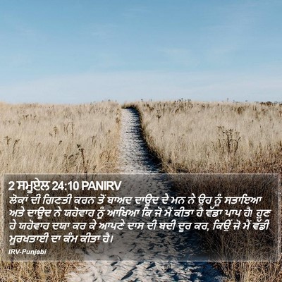 2 ਸਮੂਏਲ 24:10 PANIRV Bible Verse Image