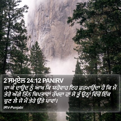 2 ਸਮੂਏਲ 24:12 PANIRV Bible Verse Image
