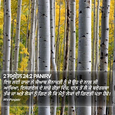 2 ਸਮੂਏਲ 24:2 PANIRV Bible Verse Image