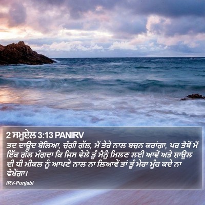 2 ਸਮੂਏਲ 3:13 PANIRV Bible Verse Image