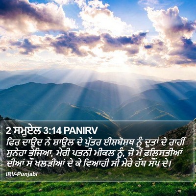 2 ਸਮੂਏਲ 3:14 PANIRV Bible Verse Image