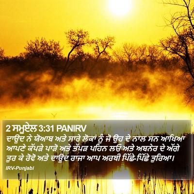 2 ਸਮੂਏਲ 3:31 PANIRV Bible Verse Image