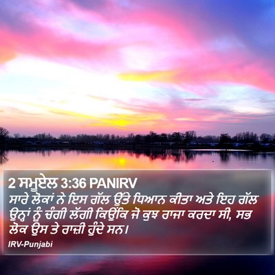 2 ਸਮੂਏਲ 3:36 PANIRV Bible Verse Image