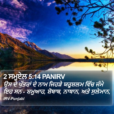 2 ਸਮੂਏਲ 5:14 PANIRV Bible Verse Image