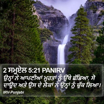 2 ਸਮੂਏਲ 5:21 PANIRV Bible Verse Image