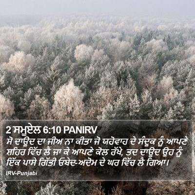 2 ਸਮੂਏਲ 6:10 PANIRV Bible Verse Image