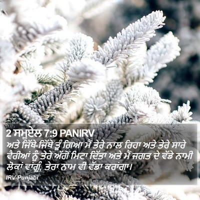 2 ਸਮੂਏਲ 7:9 PANIRV Bible Verse Image