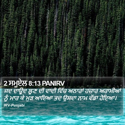 2 ਸਮੂਏਲ 8:13 PANIRV Bible Verse Image