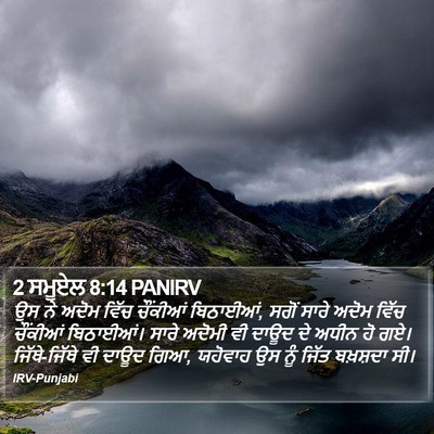 2 ਸਮੂਏਲ 8:14 PANIRV Bible Verse Image