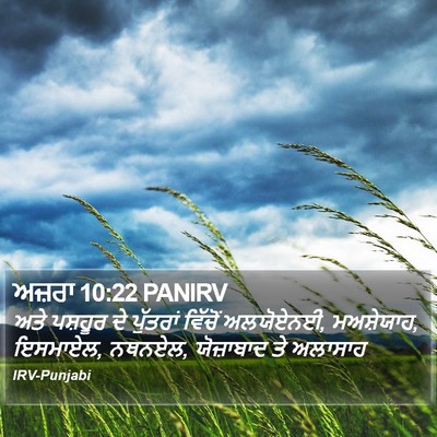 ਅਜ਼ਰਾ 10:22 PANIRV Bible Verse Image