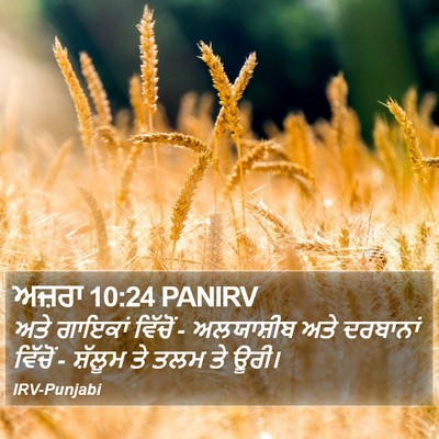 ਅਜ਼ਰਾ 10:24 PANIRV Bible Verse Image