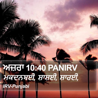 ਅਜ਼ਰਾ 10:40 PANIRV Bible Verse Image