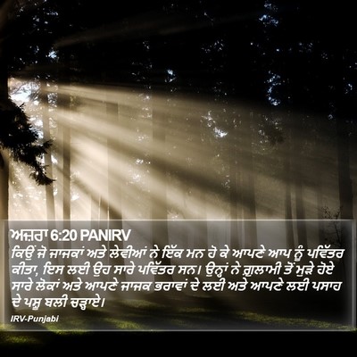 ਅਜ਼ਰਾ 6:20 PANIRV Bible Verse Image