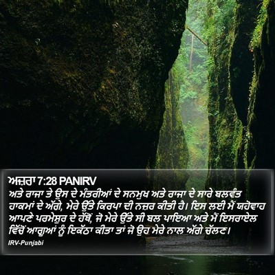 ਅਜ਼ਰਾ 7:28 PANIRV Bible Verse Image