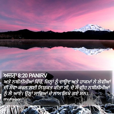 ਅਜ਼ਰਾ 8:20 PANIRV Bible Verse Image