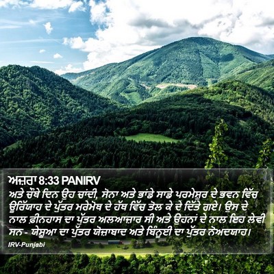 ਅਜ਼ਰਾ 8:33 PANIRV Bible Verse Image