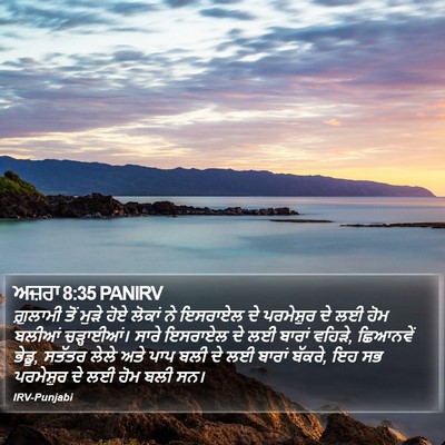 ਅਜ਼ਰਾ 8:35 PANIRV Bible Verse Image