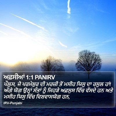 ਅਫ਼ਸੀਆਂ 1:1 PANIRV Bible Verse Image