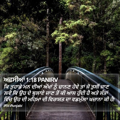 ਅਫ਼ਸੀਆਂ 1:18 PANIRV Bible Verse Image
