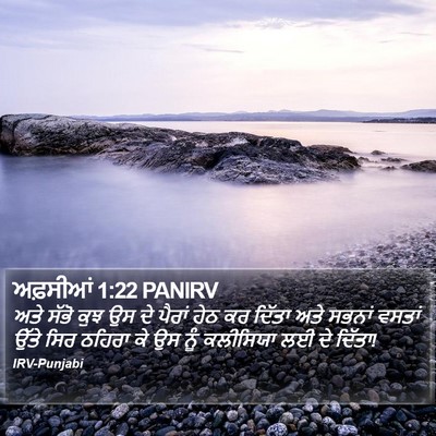 ਅਫ਼ਸੀਆਂ 1:22 PANIRV Bible Verse Image