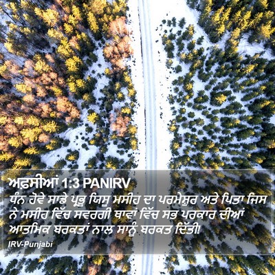 ਅਫ਼ਸੀਆਂ 1:3 PANIRV Bible Verse Image
