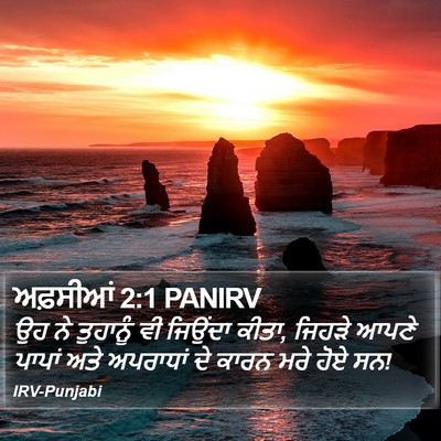 ਅਫ਼ਸੀਆਂ 2:1 PANIRV Bible Verse Image