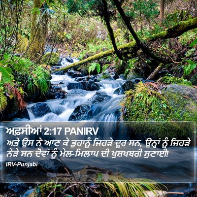 ਅਫ਼ਸੀਆਂ 2:17 PANIRV Bible Verse Image